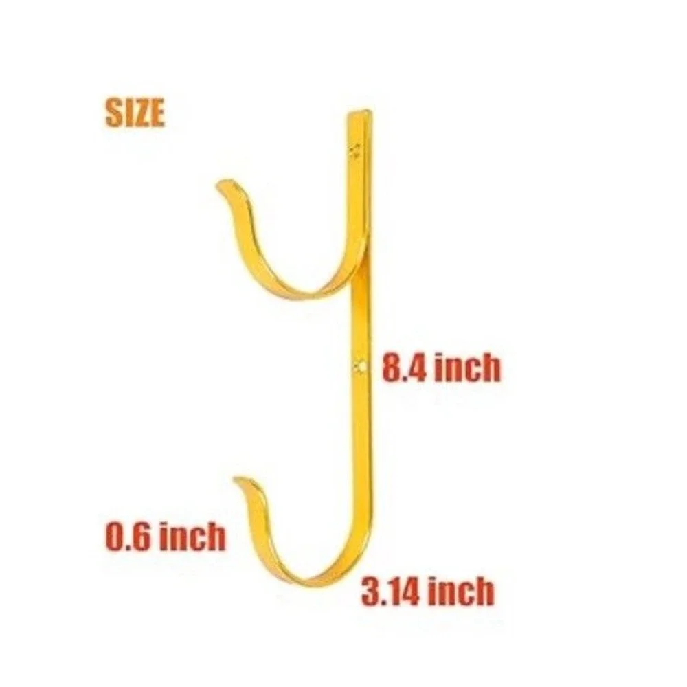 Pool Pole Hanger Premium Aluminium Holder Set of 4 Hooks for Telescopic Poles